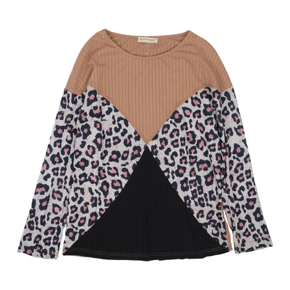 Color Block Ribbed Knit Sweater - Get it from Bo