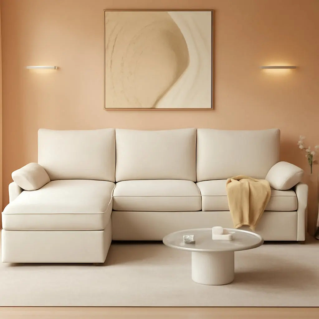 Comfy 108 Inch Modular Sectional Sofa With Ottoman ShipItFurniture