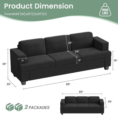Comfy Modern Sleeper Couch Set for Living Room ShipItFurniture