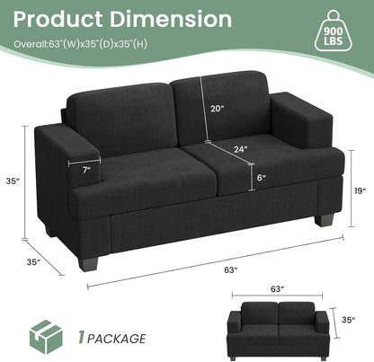 Comfy Modern Sleeper Couch Set for Living Room ShipItFurniture