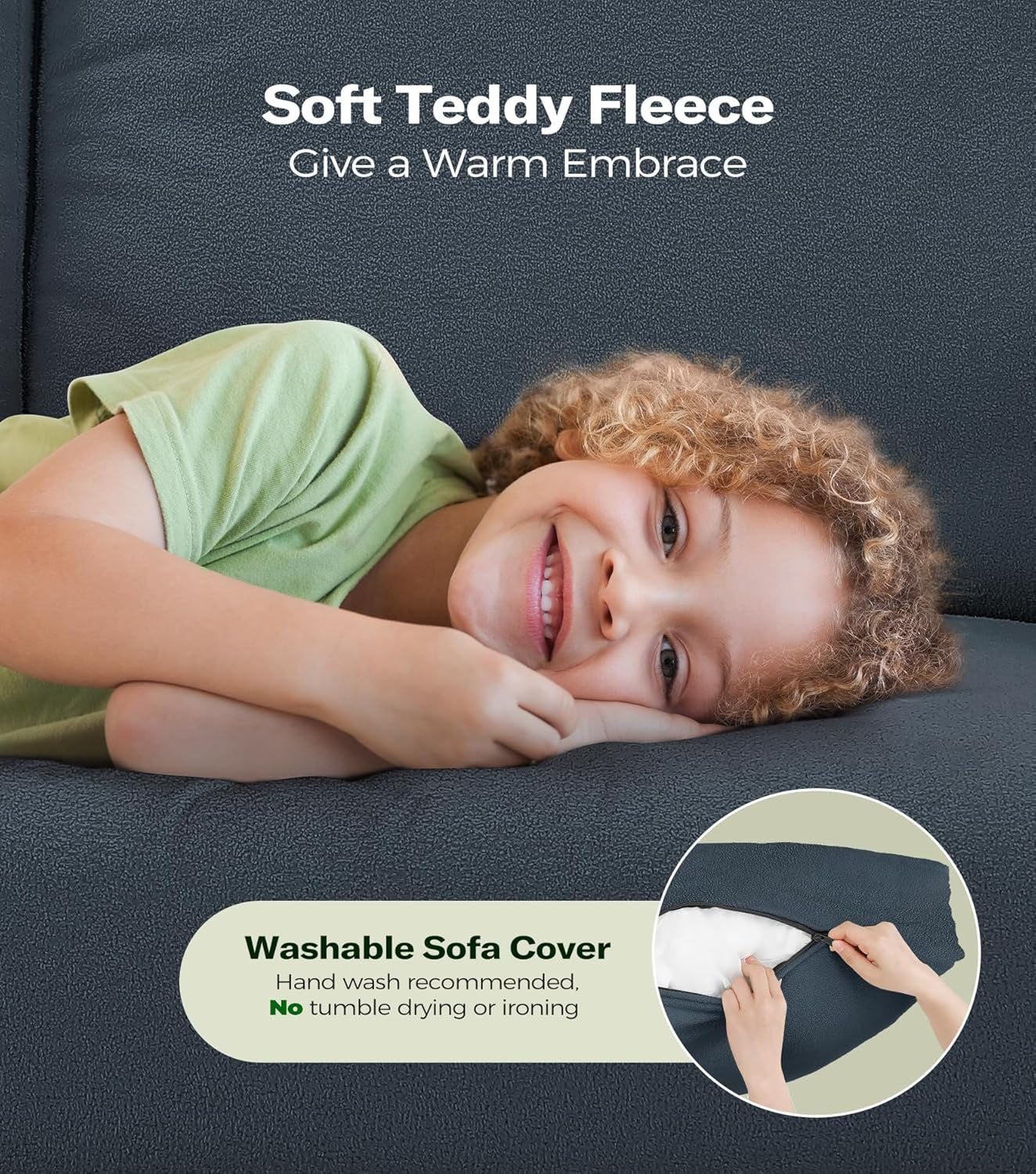 Comfy Teddy Loveseat Sofa Perfect For Small Spaces ShipItFurniture