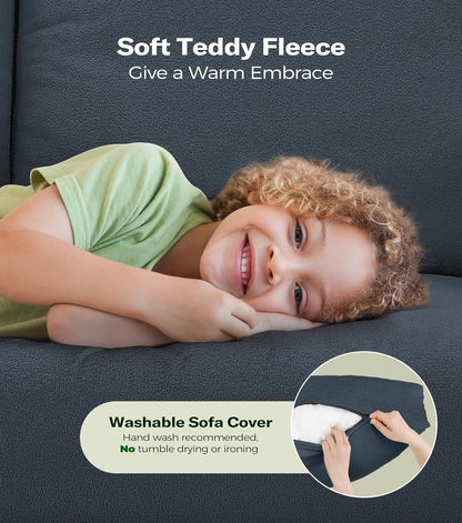 Comfy Teddy Loveseat Sofa Perfect For Small Spaces ShipItFurniture