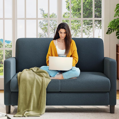 Comfy Teddy Loveseat Sofa Perfect For Small Spaces ShipItFurniture