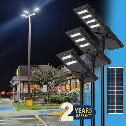 Commercial Solar Power LED Parking Lot Light - 2 Years Warranty - Get it from Bo