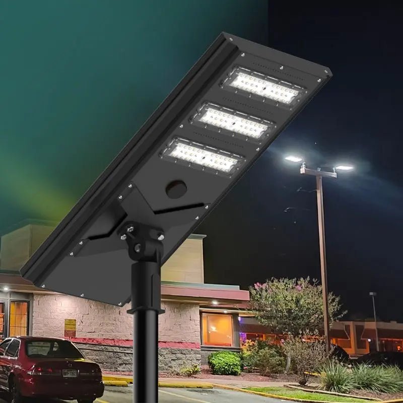 Commercial Solar Power LED Parking Lot Light - 2 Years Warranty - Get it from Bo