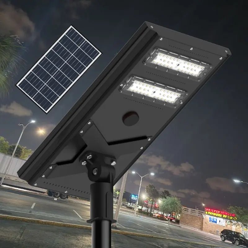 Commercial Solar Power LED Parking Lot Light - 2 Years Warranty - Get it from Bo