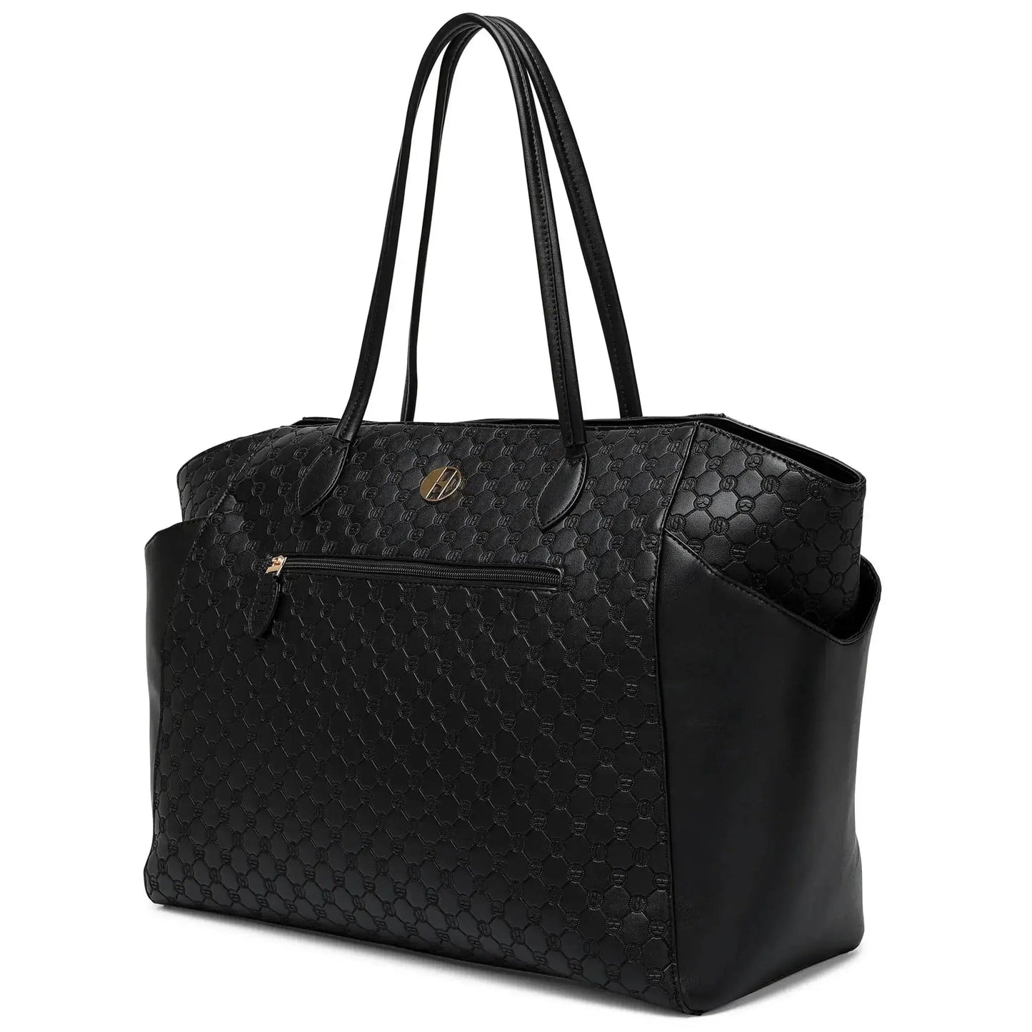 Compass 32L Vegan Leather Monogram Weekender Tote Bag - Get it from Bo