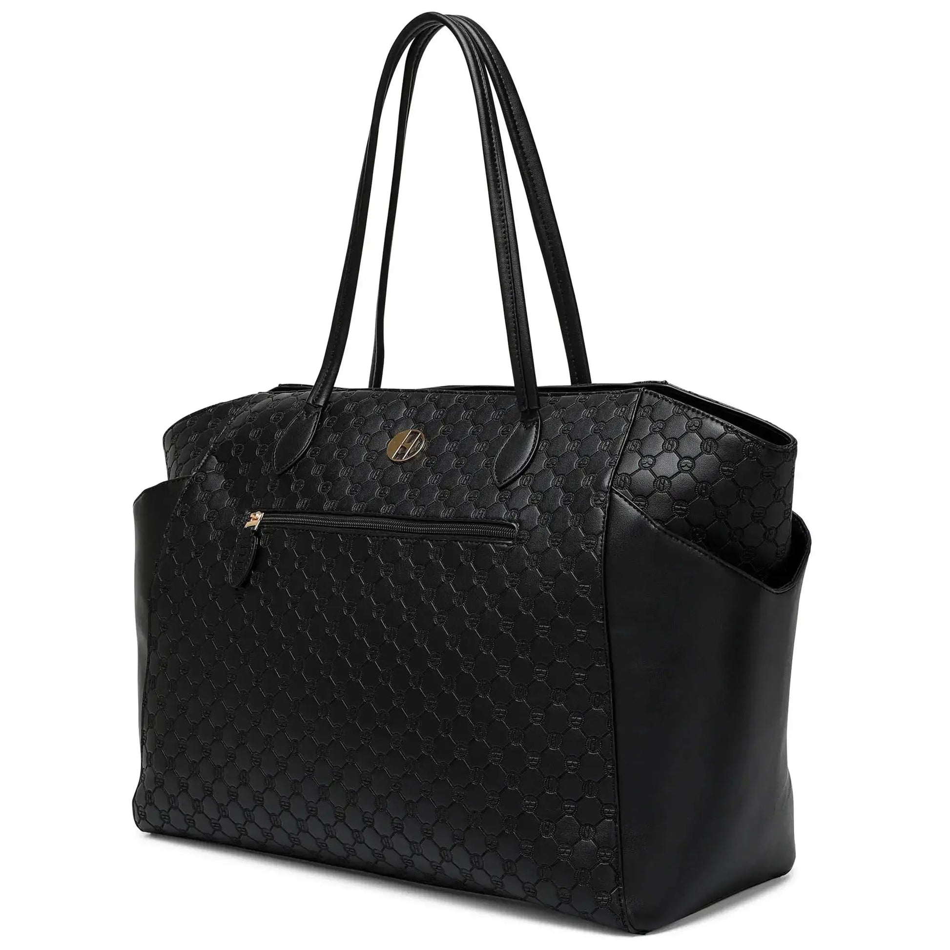 Compass 32L Vegan Leather Monogram Weekender Tote Bag - Get it from Bo