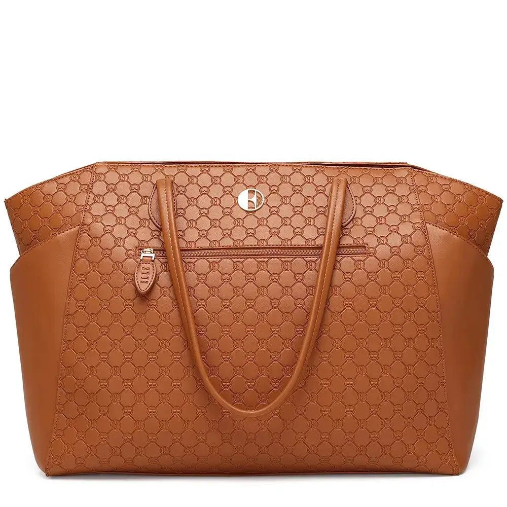 Compass 32L Vegan Leather Monogram Weekender Tote Bag - Get it from Bo