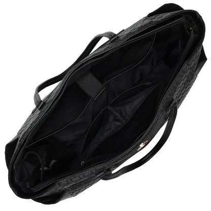 Compass 32L Vegan Leather Monogram Weekender Tote Bag - Get it from Bo