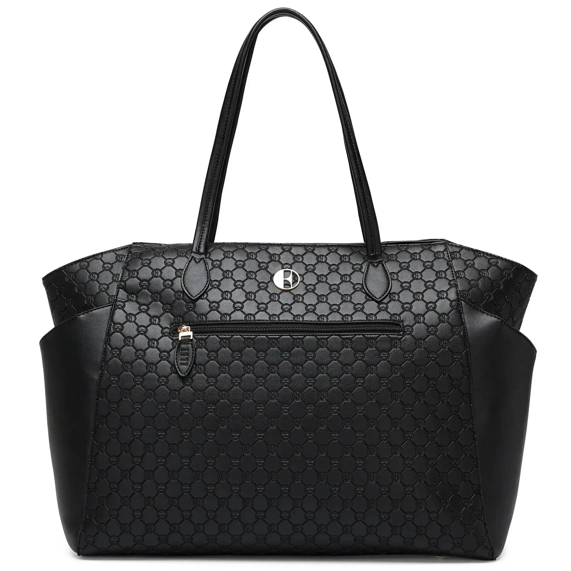 Compass 32L Vegan Leather Monogram Weekender Tote Bag - Get it from Bo
