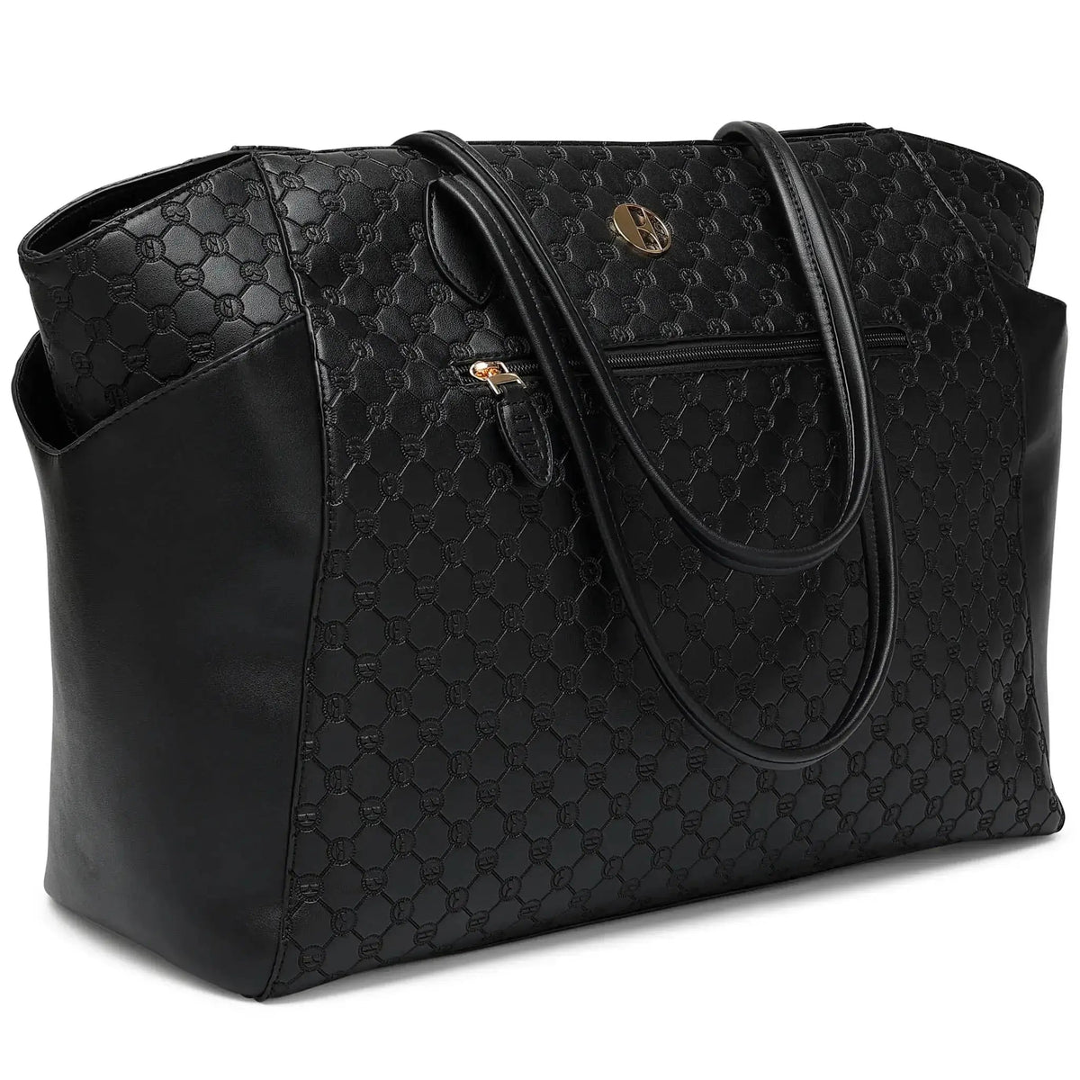 Compass 32L Vegan Leather Monogram Weekender Tote Bag - Get it from Bo