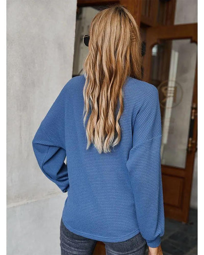 Contrast Button Shoulder Detail Sweater - Get it from Bo