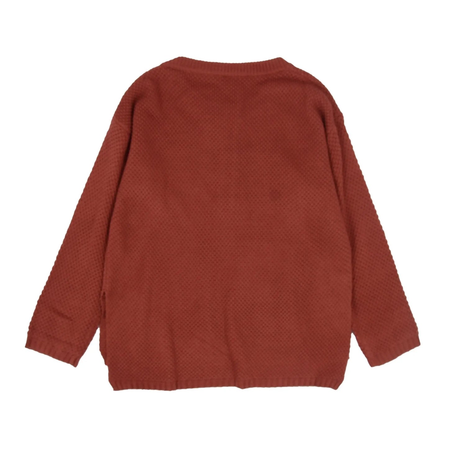 Contrast Half Button Down Sweater - Get it from Bo