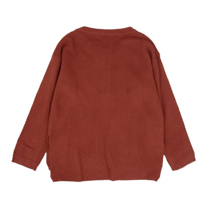 Contrast Half Button Down Sweater - Get it from Bo