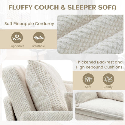 Convertible King Sofa Bed with USB Charging and Pockets ShipItFurniture