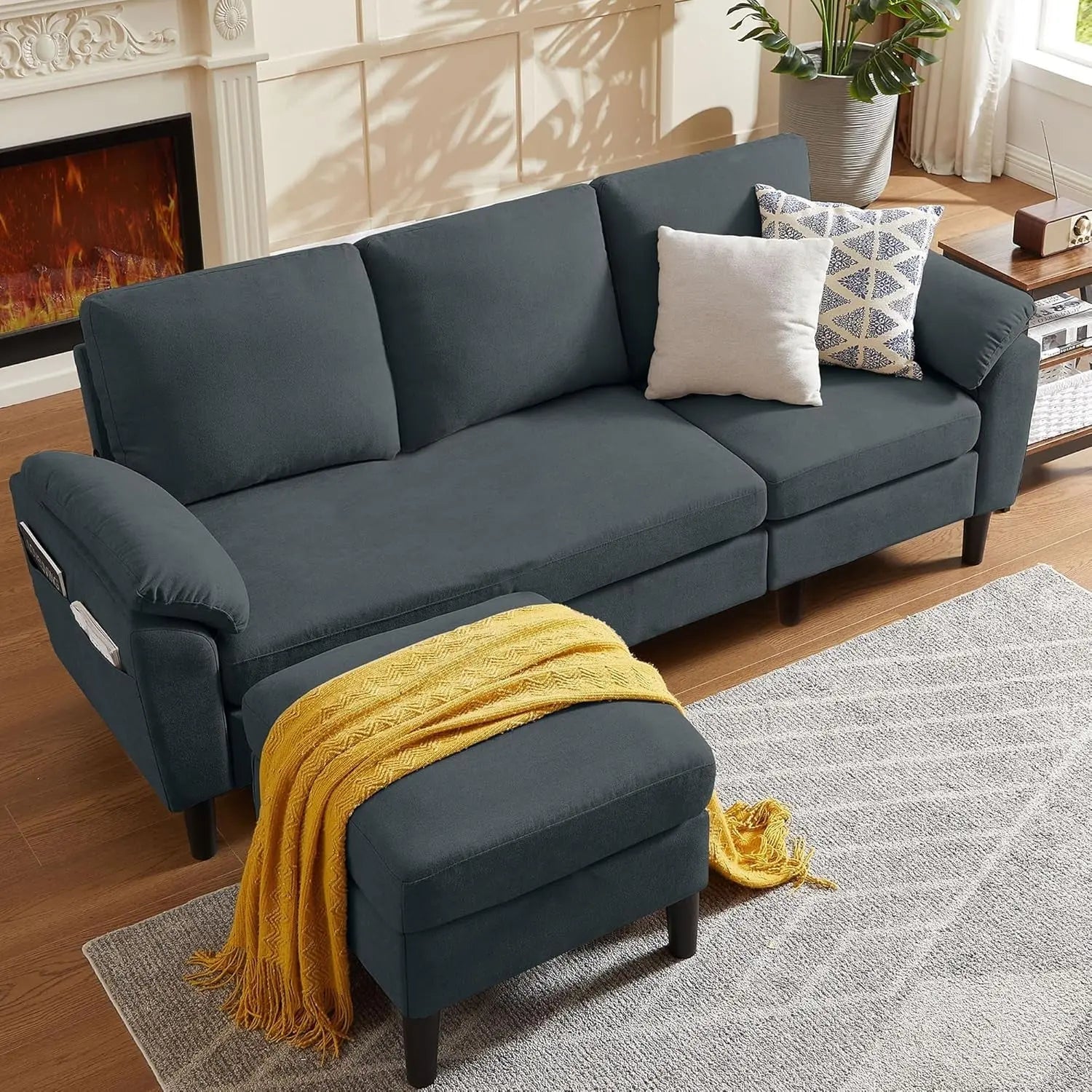 Convertible L Shaped Sectional Sofa with Storage Chaise - Get it from Bo