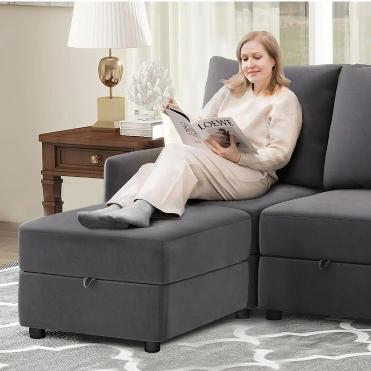 Convertible Modular Sectional Sofa with Memory Foam Comfort - Get it from Bo