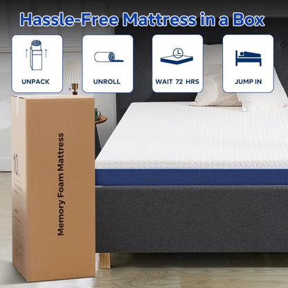 Cooling Memory Foam Mattress With Pressure Relief Technology - Get it from Bo