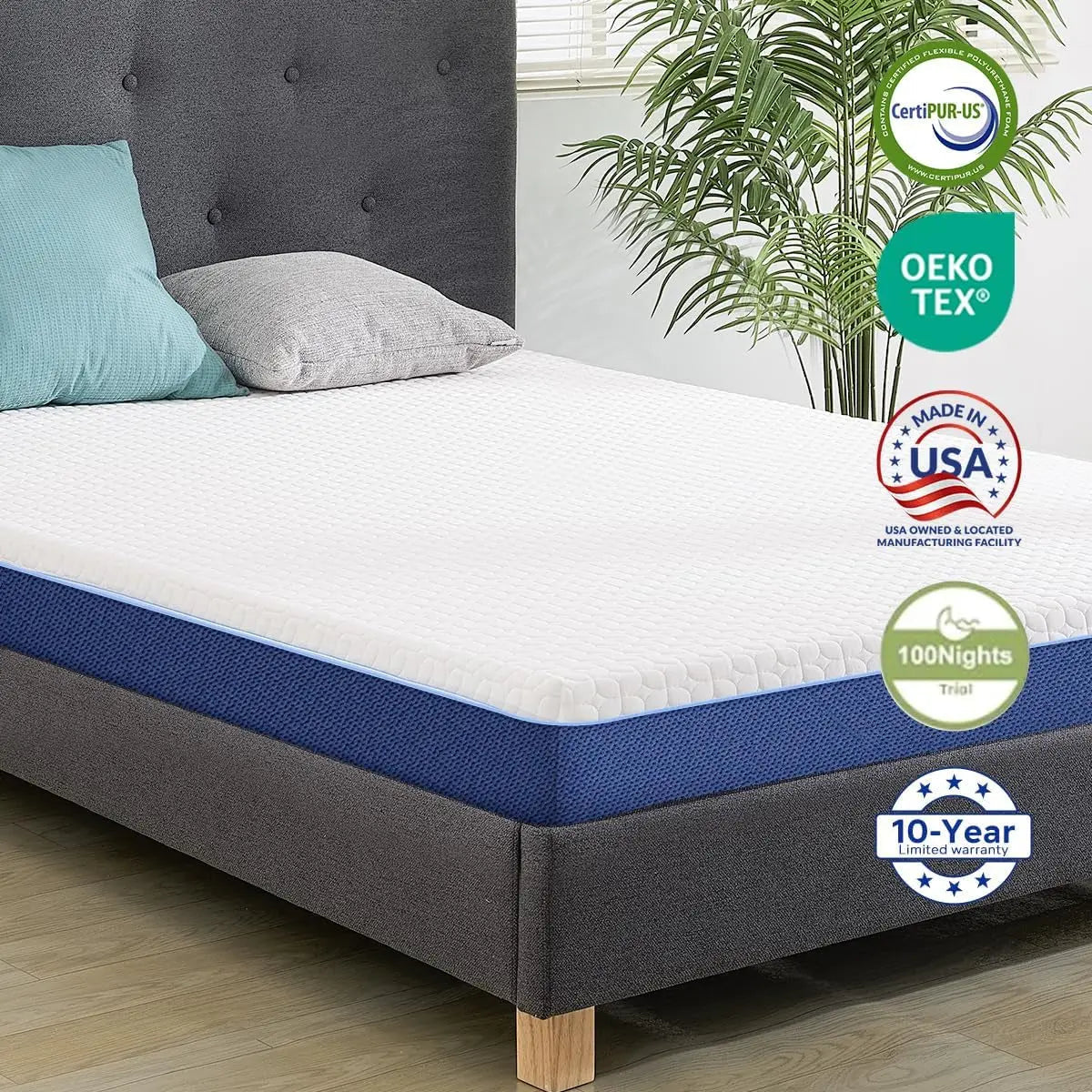 Cooling Memory Foam Mattress With Pressure Relief Technology - Get it from Bo