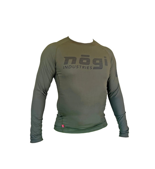 Core Long Sleeve Rash Guard - FURY GREEN - Get it from Bo