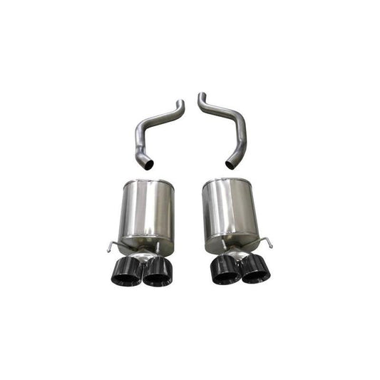 Corsa 05-08 Chevrolet Corvette (C6) 6.0L/6.2L Black Xtreme Axle-Back Exhaust w/4.5in Tips NP Motorsports