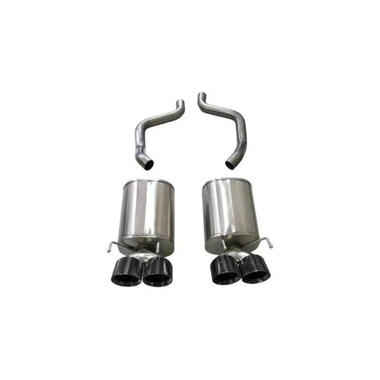 Corsa 05-08 Chevrolet Corvette (C6) 6.0L/6.2L Black Xtreme Axle-Back Exhaust w/4.5in Tips - Get it from Bo