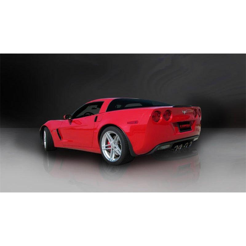 Corsa 06-13 Chevrolet Corvette C6 Z06 7.0L V8 Black Sport Axle-Back Exhaust NP Motorsports
