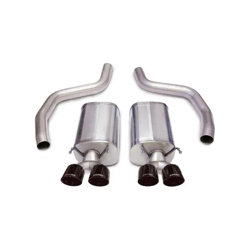 Corsa 06-13 Chevrolet Corvette C6 Z06 7.0L V8 Black Sport Axle-Back Exhaust - Get it from Bo