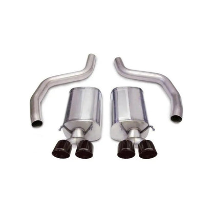 Corsa 06-13 Chevrolet Corvette C6 Z06 7.0L V8 Black Sport Axle-Back Exhaust - Get it from Bo