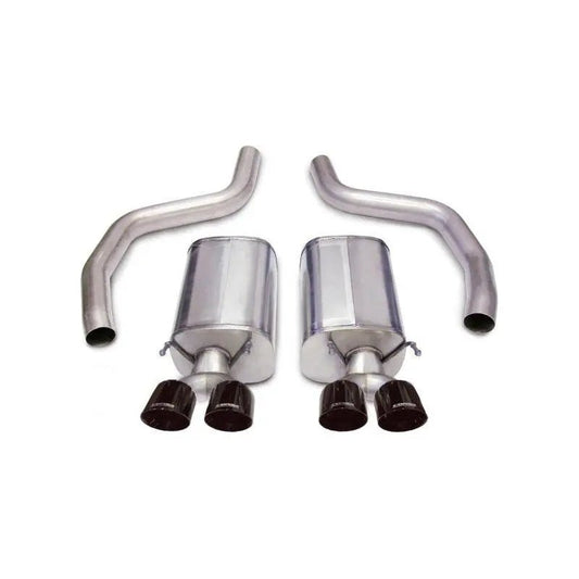 Corsa 06-13 Chevrolet Corvette C6 Z06 7.0L V8 Black Sport Axle-Back Exhaust - Get it from Bo