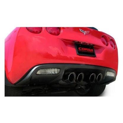 Corsa 06-13 Chevrolet Corvette C6 Z06 7.0L V8 Black Sport Axle-Back Exhaust - Get it from Bo