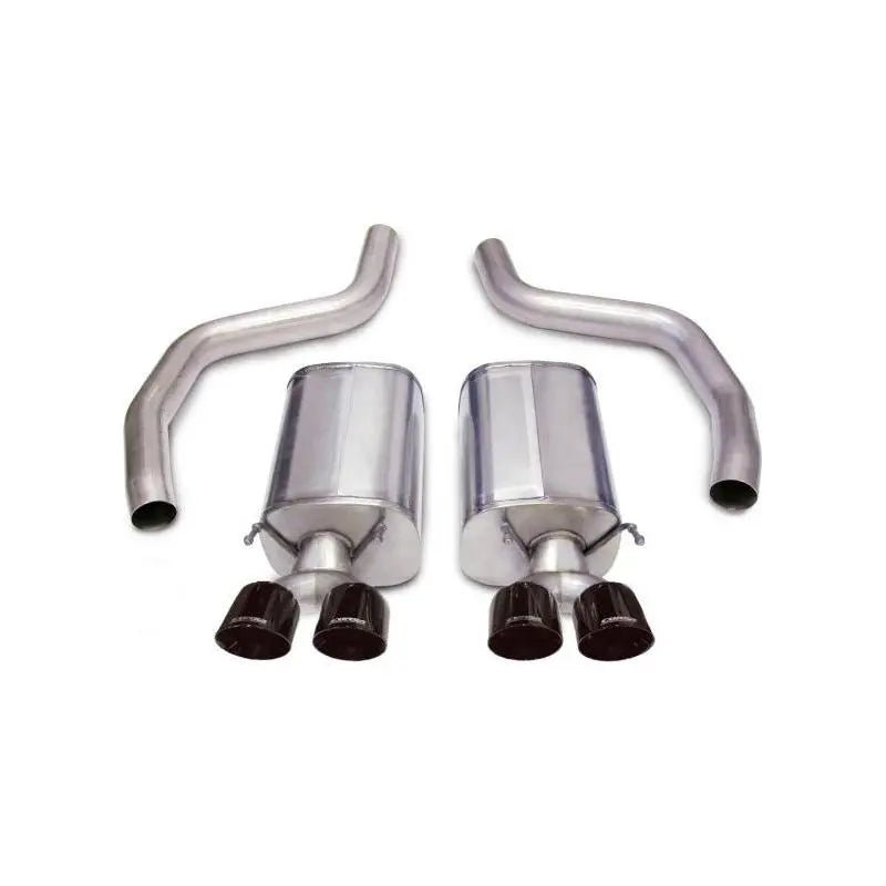 Corsa 06-13 Chevrolet Corvette C6 Z06 7.0L V8 Black Sport Axle-Back Exhaust - Get it from Bo