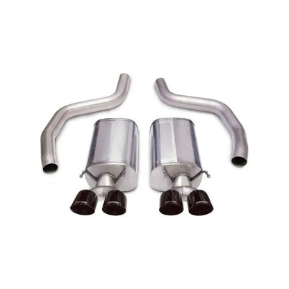 Corsa 06-13 Chevrolet Corvette C6 Z06 7.0L V8 Black Sport Axle-Back Exhaust - Get it from Bo