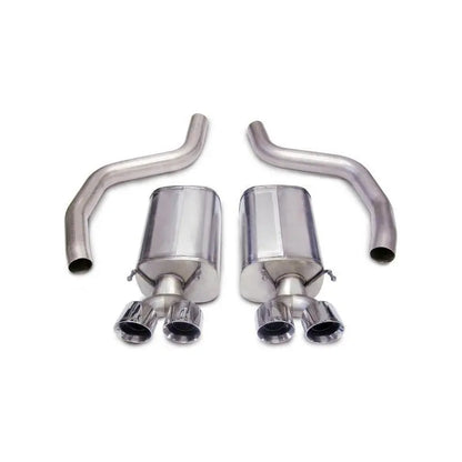Corsa 06-13 Chevrolet Corvette C6 Z06 7.0L V8 Polished Sport Axle-Back Exhaust NP Motorsports