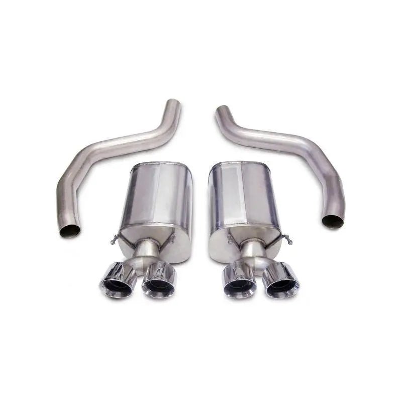 Corsa 06-13 Chevrolet Corvette C6 Z06 7.0L V8 Polished Sport Axle-Back Exhaust - Get it from Bo