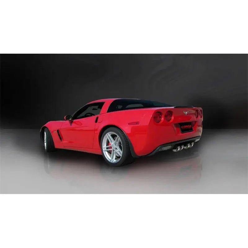 Corsa 06-13 Chevrolet Corvette C6 Z06 7.0L V8 Polished Sport Axle-Back Exhaust - Get it from Bo