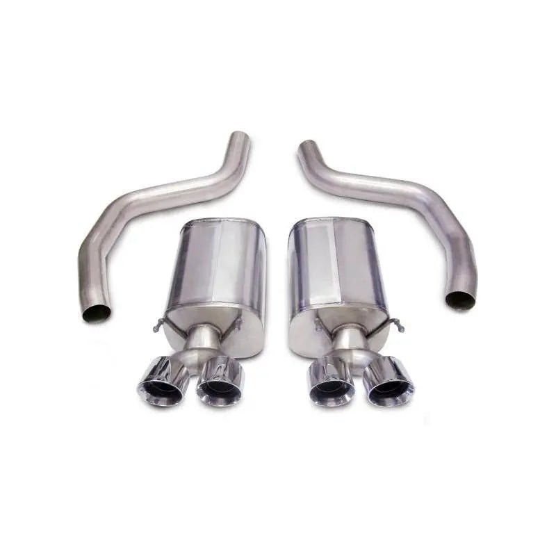 Corsa 06-13 Chevrolet Corvette C6 Z06 7.0L V8 Polished Sport Axle-Back Exhaust - Get it from Bo