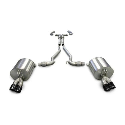 Corsa 08-09 Pontiac G8 GXP 6.0L V8 Sport Cat-Back w/ Dual 3in Black Tips NP Motorsports