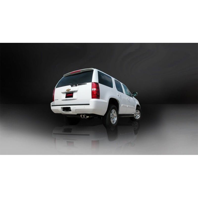 Corsa 09-11 Chevrolet Tahoe 5.3L V8 Polished Sport Cat-Back Exhaust NP Motorsports