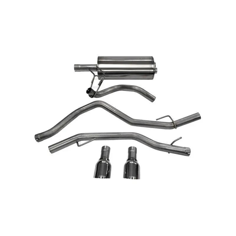 Corsa 09-14 Dodge Ram 1500 4.7L Quad/Crew Cab/Short Bed Polished Dual Exit Cat-Back Exhaust - Get it from Bo