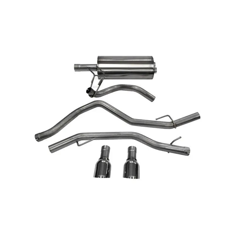 Corsa 09-14 Dodge Ram 1500 4.7L Quad/Crew Cab/Short Bed Polished Dual Exit Cat-Back Exhaust - Get it from Bo