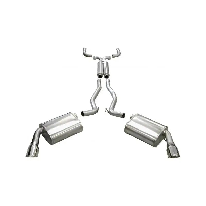 Corsa 10-14 Chevrolet Camaro Coupe SS 6.2L V8 Auto Polished Sport Cat-Back + XO Exhaust - Get it from Bo
