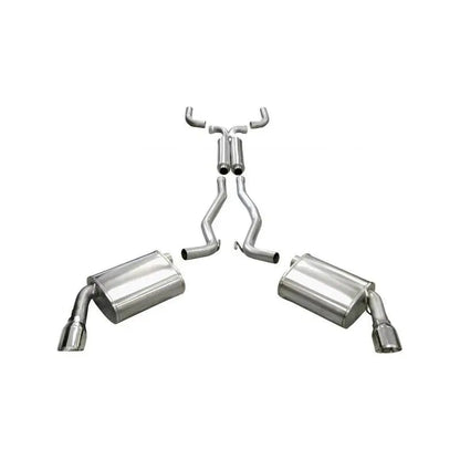 Corsa 10-14 Chevrolet Camaro Coupe SS 6.2L V8 Auto Polished Sport Cat-Back + XO Exhaust - Get it from Bo