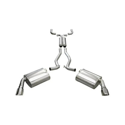 Corsa 10-14 Chevrolet Camaro Coupe SS 6.2L V8 Auto Polished Sport Cat-Back + XO Exhaust - Get it from Bo