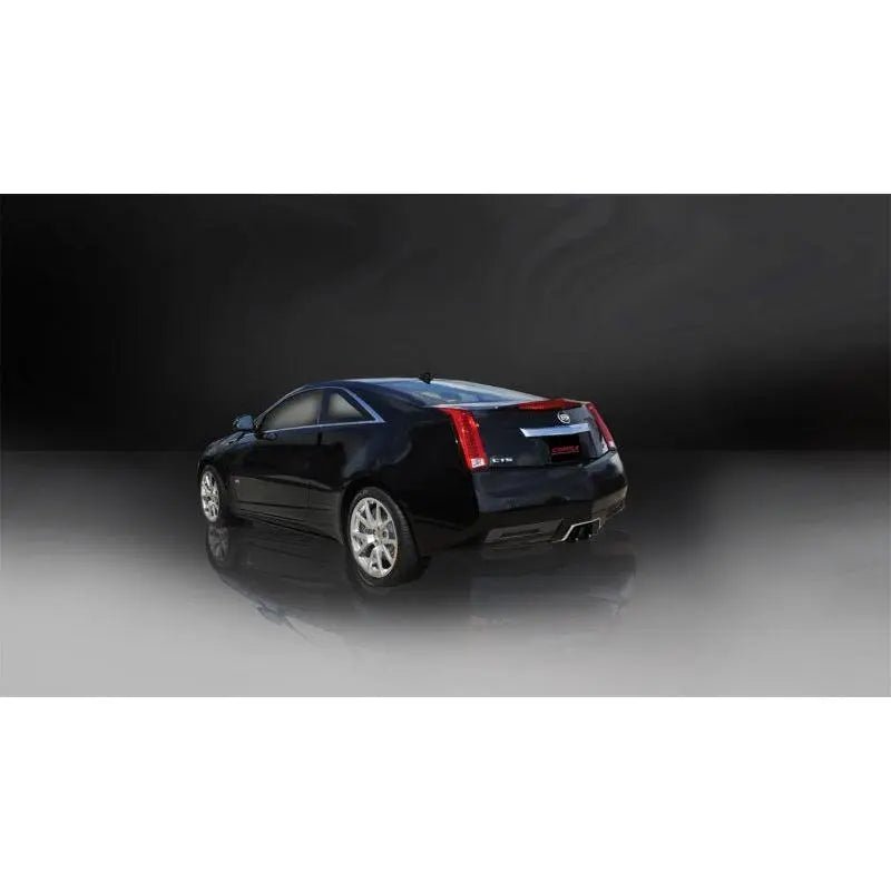Corsa 11-13 Cadillac CTS Coupe V 6.2L V8 Black Sport Axle-Back Exhaust - Get it from Bo