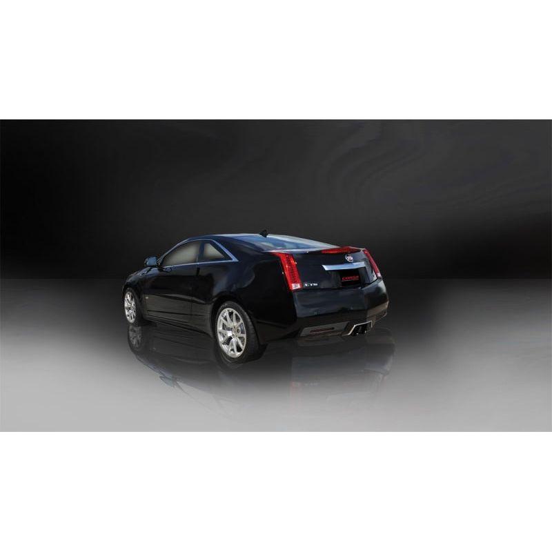 Corsa 11-13 Cadillac CTS Coupe V 6.2L V8 Black Sport Axle-Back Exhaust NP Motorsports
