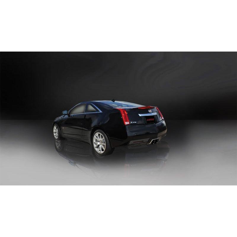 Corsa 11-13 Cadillac CTS Coupe V 6.2L V8 Black Sport Axle-Back Exhaust NP Motorsports