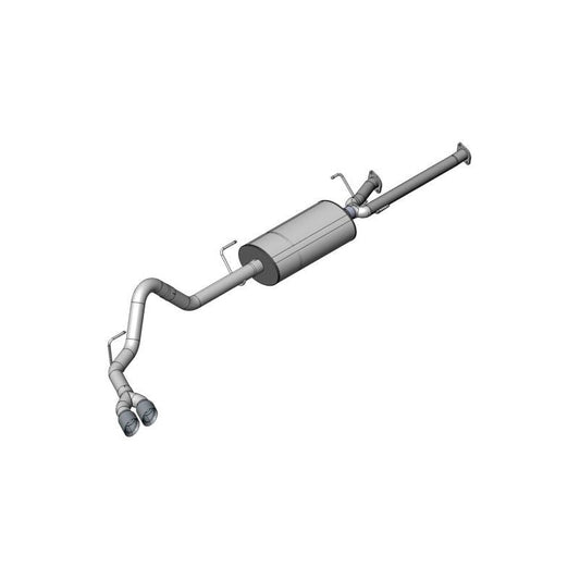 Corsa 11-14 Toyota Tundra Double Cab/Crew Max 5.7L V8 Black Sport Cat-Back Exhaust NP Motorsports