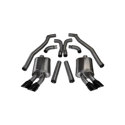 Corsa 12-13 Chevrolet Camaro Coupe ZL1 6.2L V8 Black Sport Cat-Back + XO Exhaust NP Motorsports